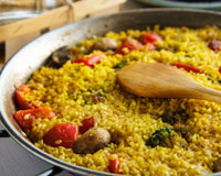 Paella vegetariana
