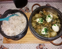 Bacalhau na panela de pedra