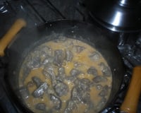 Contra filé ao molho de iogurte