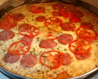 Massa de pizza de micro-ondas