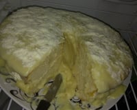 Bolo vulcão de leite em pó