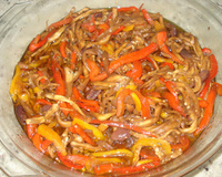 Salada de berinjela no microondas