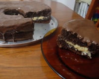 Pão de mel com recheio de doce de leite