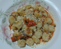 Nhoque de batata doce ao molho sugo