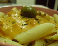 Macarrão com molho de queijo