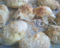 Bolinho de macaxeira com frango