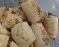 Enroladinho de presunto e queijo