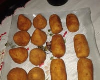 Coxinha com recheio de frango