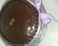 Bolo de iogurte e creme de avelã