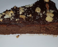 Bolo de banana com cacau, aveia e castanhas