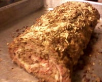 Rocambole de carne moída