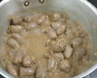 Coração de frango frito