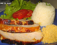 Lombo ao molho de maracujá