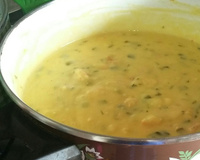 Bobó de camarão com batata