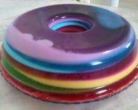 Gelatina Colorida em camadas