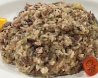 Risoto de carne simples