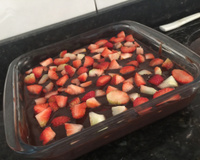 Pavê de chocolate com bolacha maisena