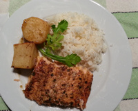 Salmão ao molho de maracujá