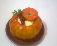 Moranga com carne seca e catupiry