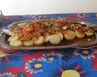 Peixe assado no forno