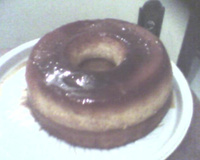 Bolo com pudim cremoso