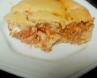 Torta cremosa de frango de liquidificador