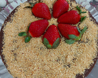 Morango com chantilly e chocolate