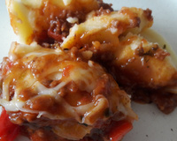 Purê de batatas com molho