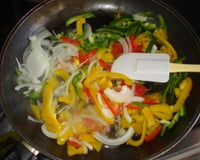 Salada de berinjela e pimentão