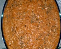 Batata cremosa com catupiry ao molho rosé com frango