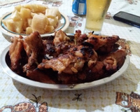 Frango frito de forno