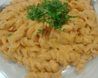 Macarrão com creme de leite