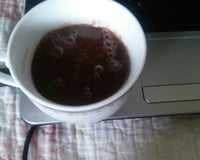 Chocolate quente com água