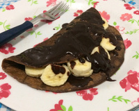 Crepioca de chocolate