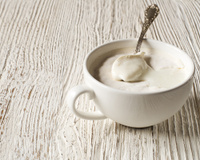 Creme de abacaxi com kefir