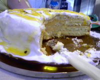 Torta da jack com pão-de-ló de maracujina