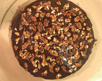 Bolo de café com nozes