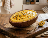 Trabalho com receitas e posso dizer: esse recheio de maracujá do TudoGostoso é o mais simples para os ovos de Páscoa