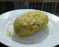Batata recheada de micro-ondas