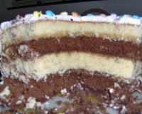 Bolo de aniversário colorido