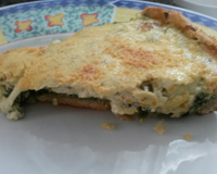 Quiche de espinafre e mussarela