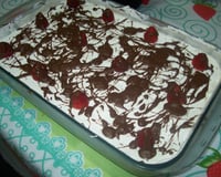 Sobremesa deliciosa de morango