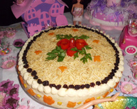 Torta salgada de pão de forma