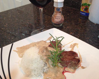 Medalhão de mignon ao molho de aspargos do Rafael Salerno