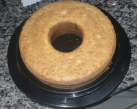 Bolo de baunilha bem simples