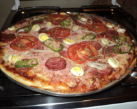 Massa de pizza simples