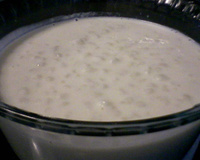 Canjica com amendoim