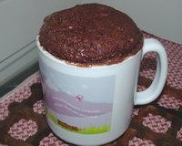 Bolo de chocolate na caneca
