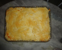 Escondidinho de mandioca com carne seca