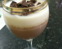 Mousse de chocolate branco e preto